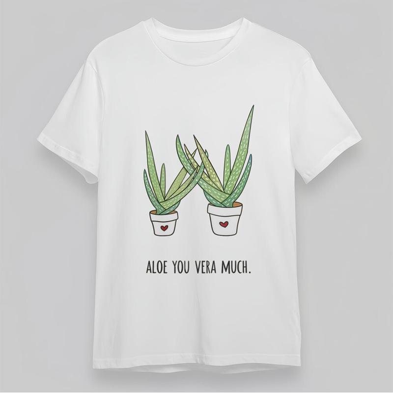 Men'S Round Neck T Shirt Aloe  - Aloe Vera Pot avis et prix