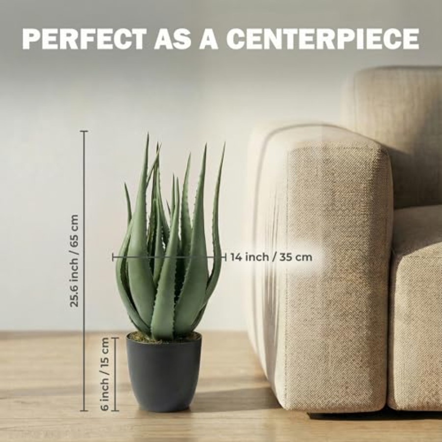 Large Potted Artificial Aloe V - Aloe Vera Pot avis et prix