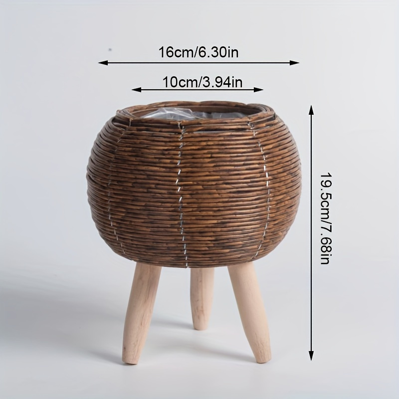 Charming Rustic Rattan Planter - Aloe Vera Pot avis et prix