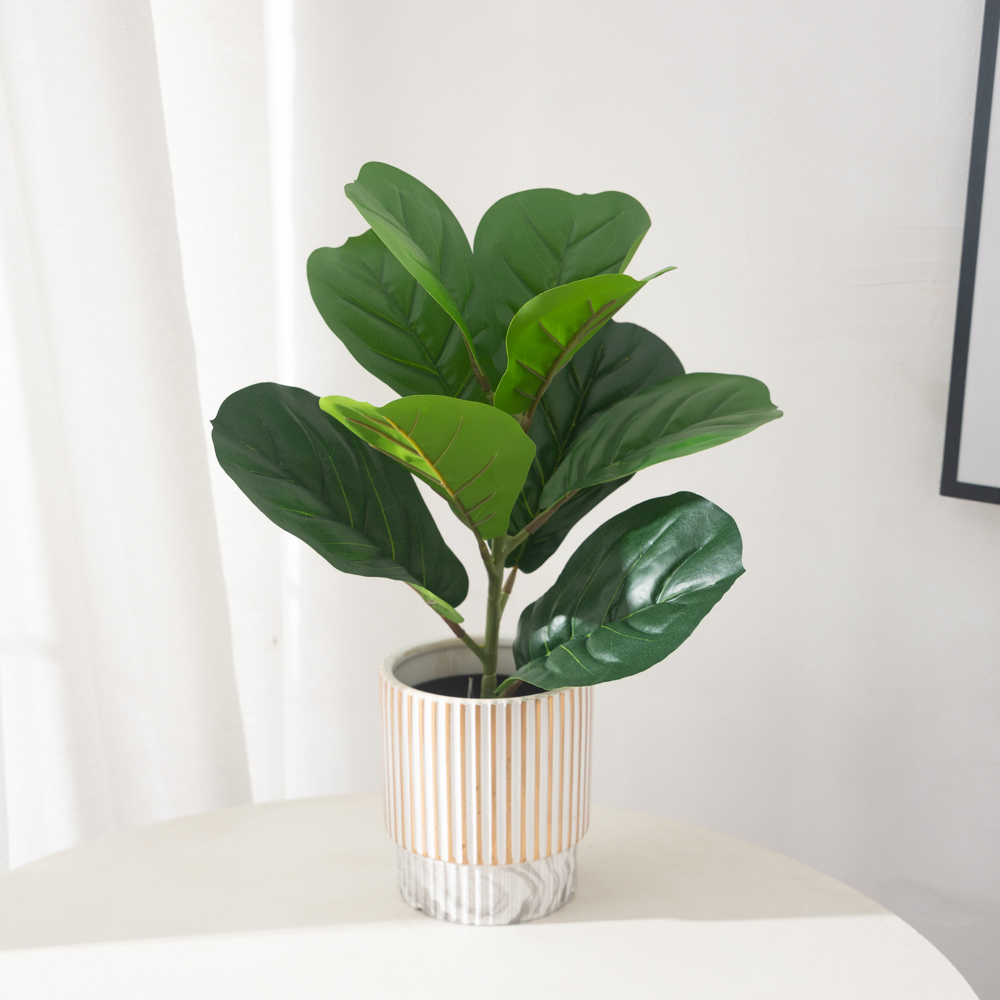 38cm 9 Forks Artificial Ficus  - Ficus Lyrata Tree avis et prix