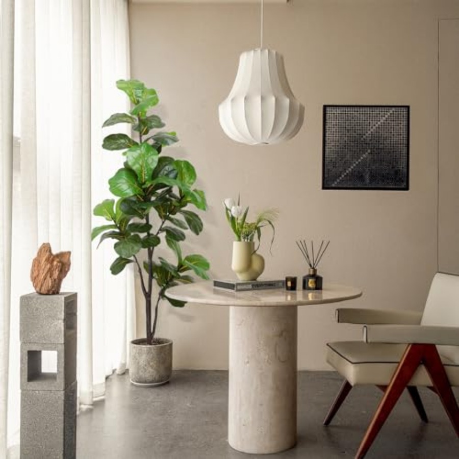 Artificial Fiddle Leaf Fig Tre - Ficus Lyrata Tree avis et prix