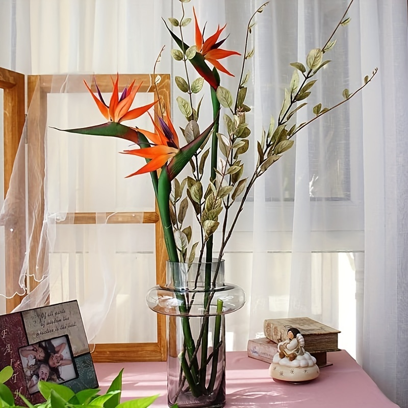 3Pcs Artificial Heaven Bird Fl - Bird Paradise Strelitzia avis et prix