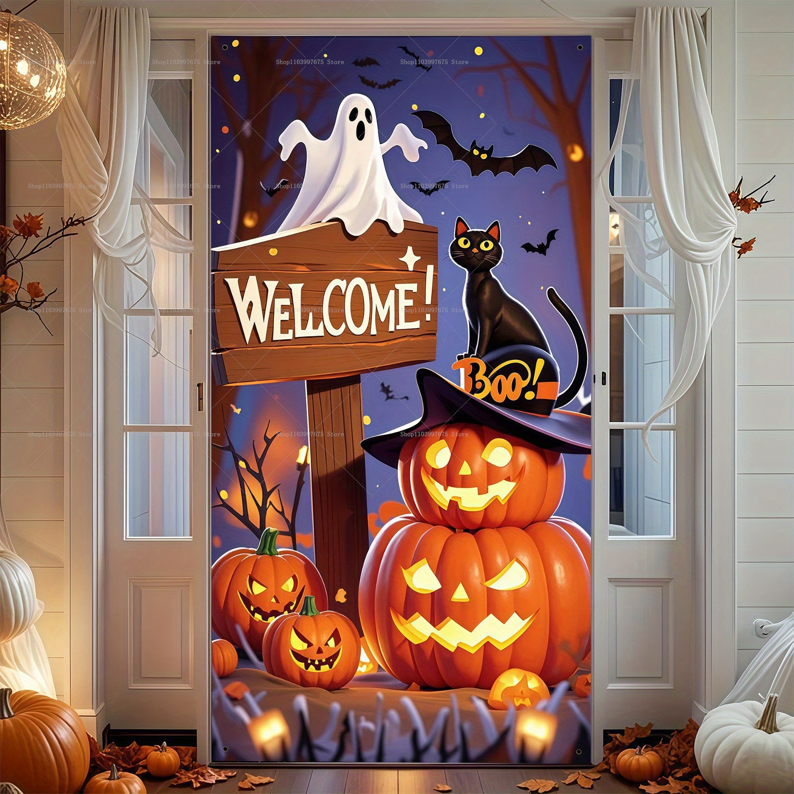 Happy Halloween Door Banner Ev - Spider Plant Hanging avis et prix