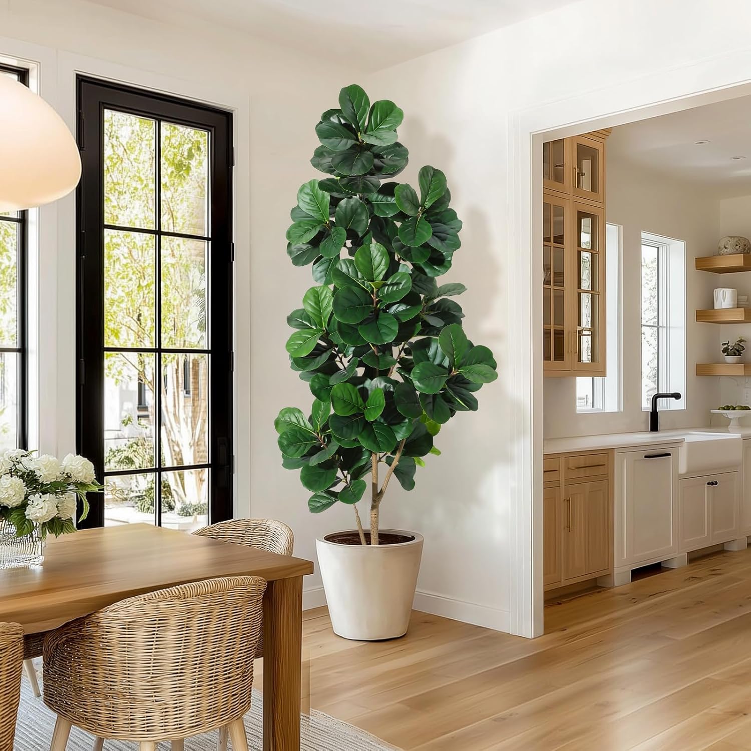 4-7 FT Fiddle Leaf Fig Tree Ar - Ficus Lyrata Tree avis et prix