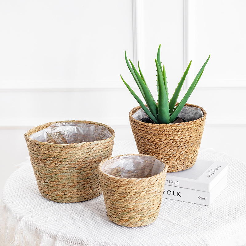 Natural Woven Flower Basket St - Aloe Vera Pot avis et prix