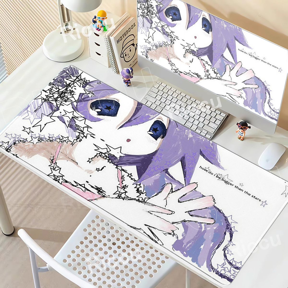 Purple Anime Girls Large Mouse - Tradescantia Purple avis et prix