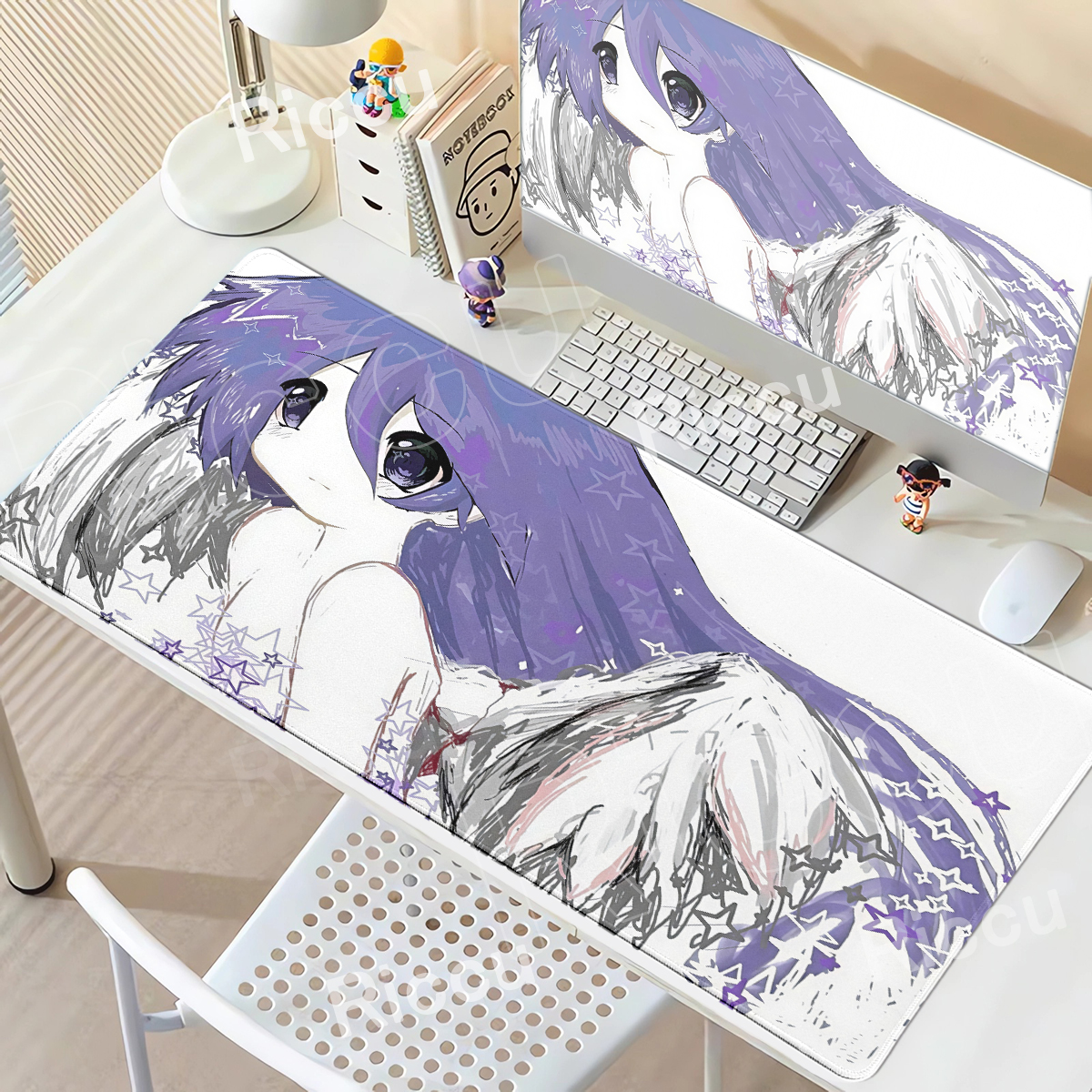Purple Anime Girls Large Mouse - Tradescantia Purple avis et prix