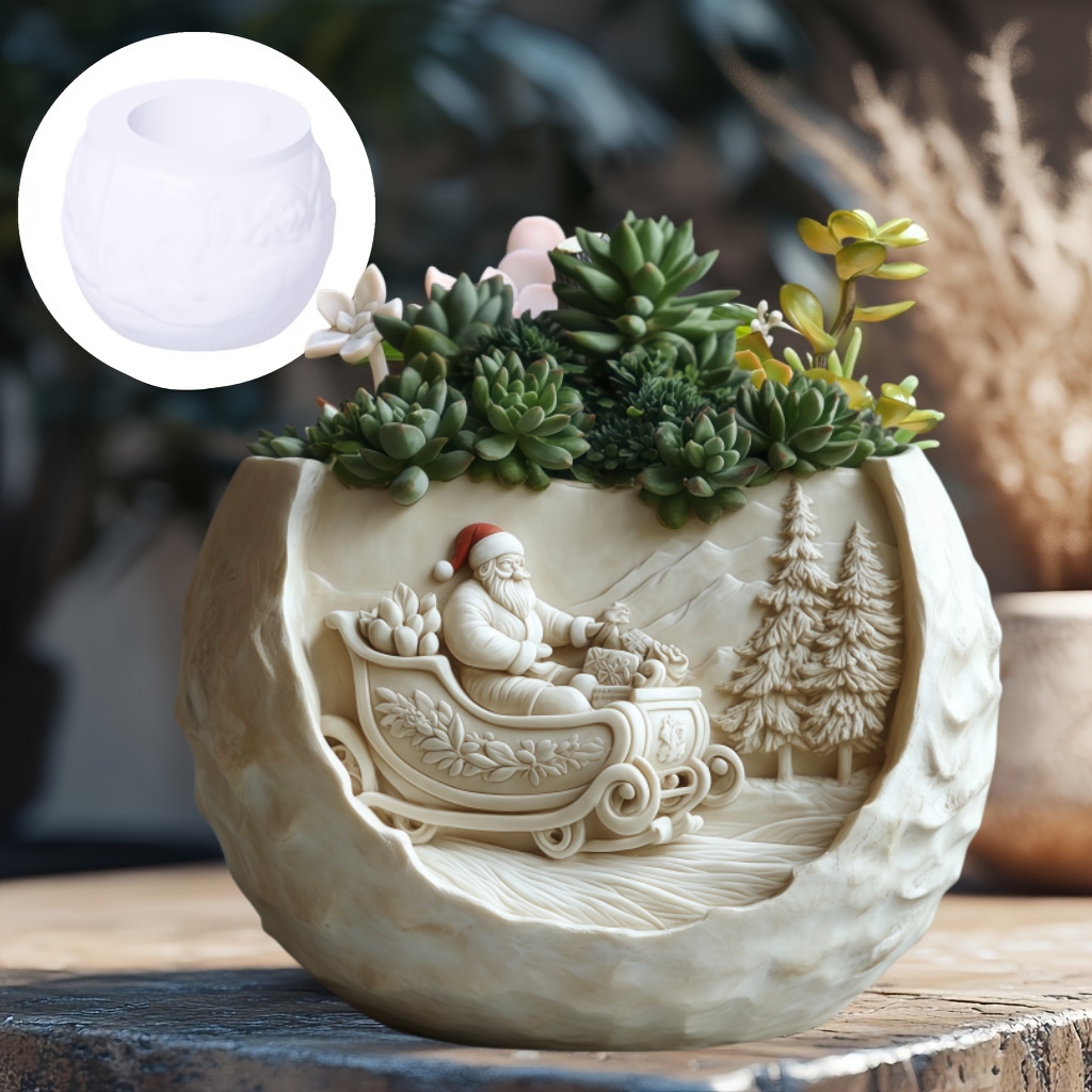 Cedar Sled Santa Claus Relief  - Echeveria Succulent avis et prix