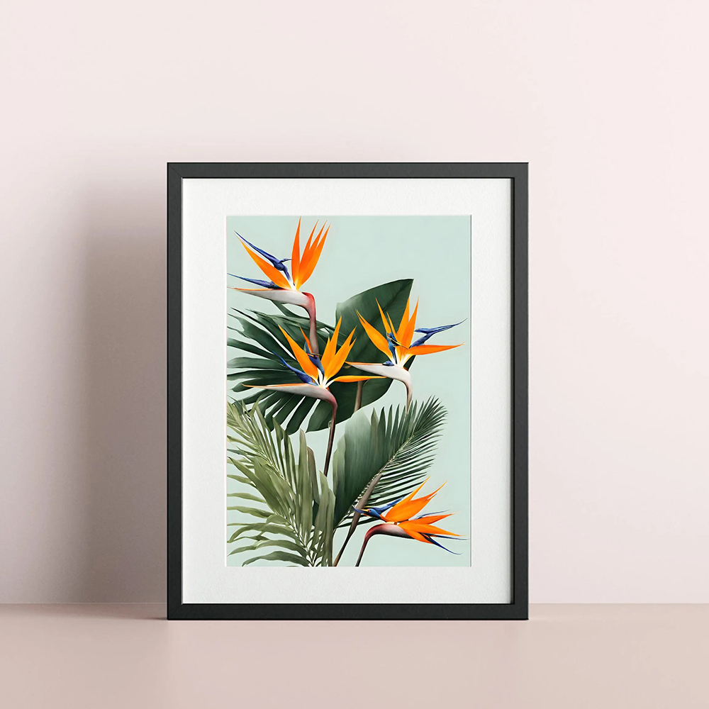 Bird of Paradise Wall arts, St - Bird Paradise Strelitzia avis et prix