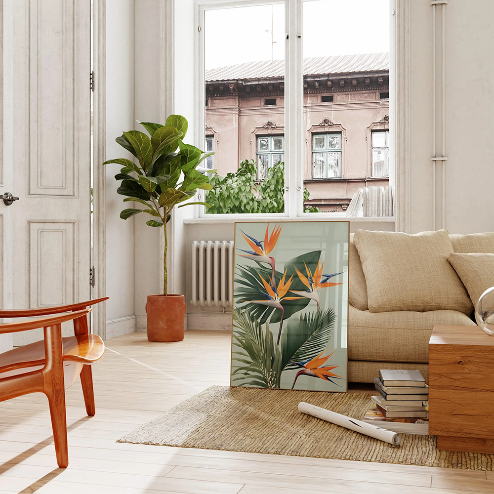 Bird of Paradise Wall arts, St - Bird Paradise Strelitzia avis et prix