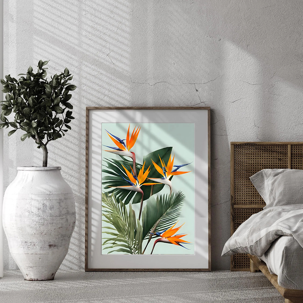 Bird of Paradise Wall arts, St - Bird Paradise Strelitzia avis et prix