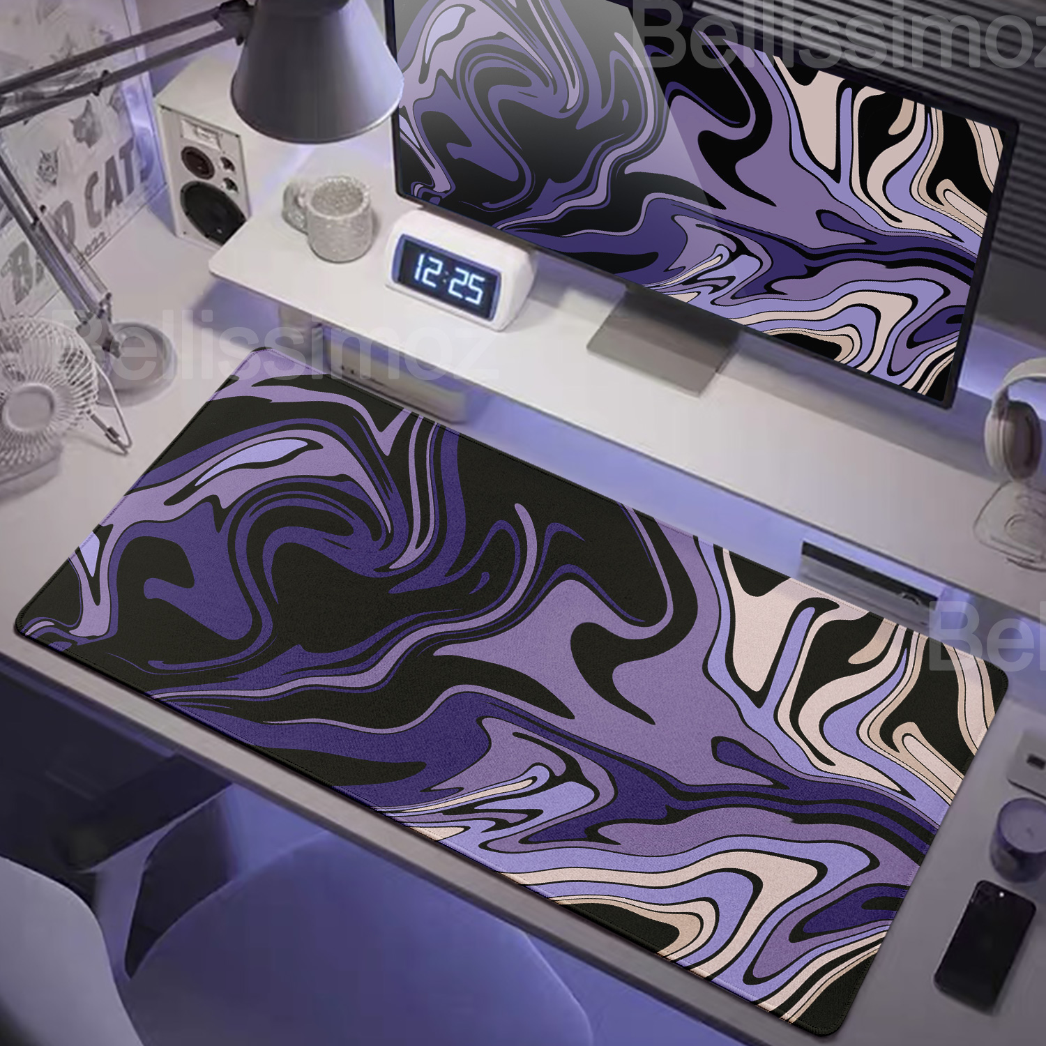 Strata Liquid Mousepad Large G - Tradescantia Purple avis et prix