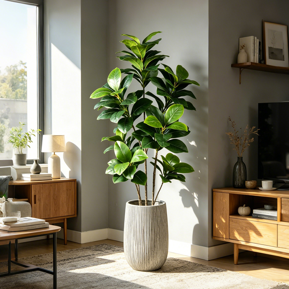 74-140cm Large Artificial Bany - Ficus Lyrata Tree avis et prix