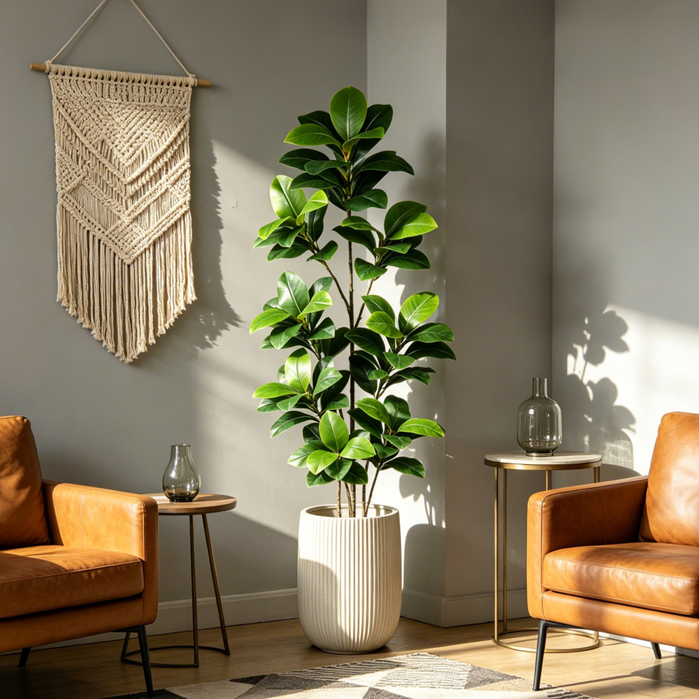 74-140cm Large Artificial Bany - Ficus Lyrata Tree avis et prix