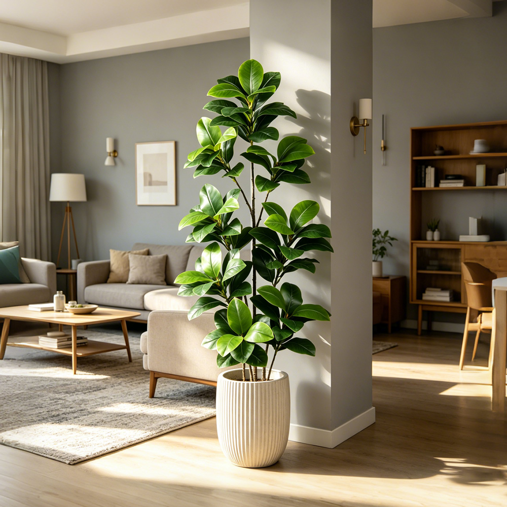 74-140cm Large Artificial Bany - Ficus Lyrata Tree avis et prix