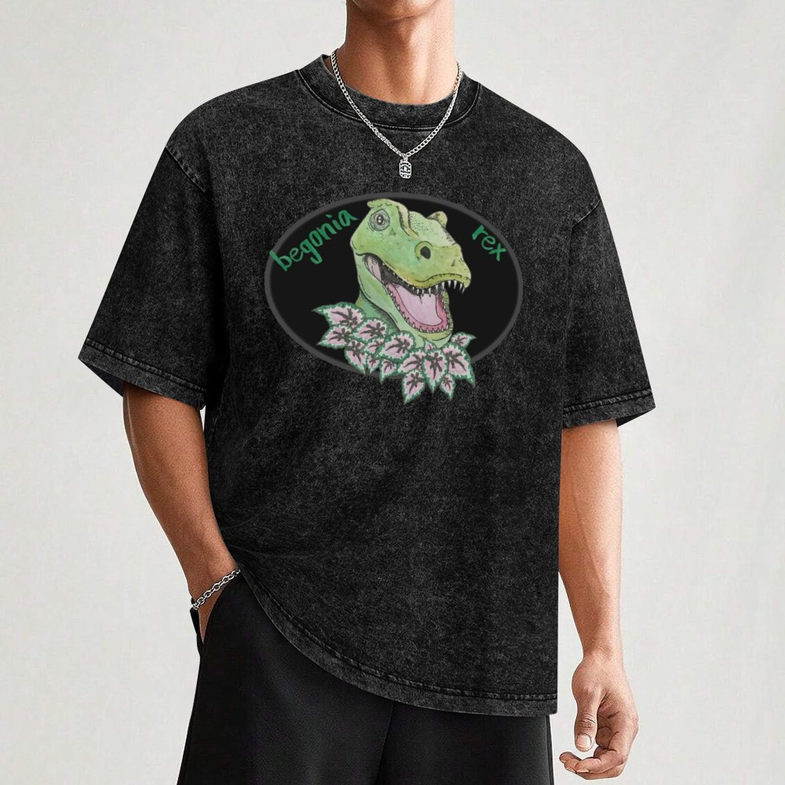 T rex begonia T-Shirt Big and  - Begonia Rex avis et prix