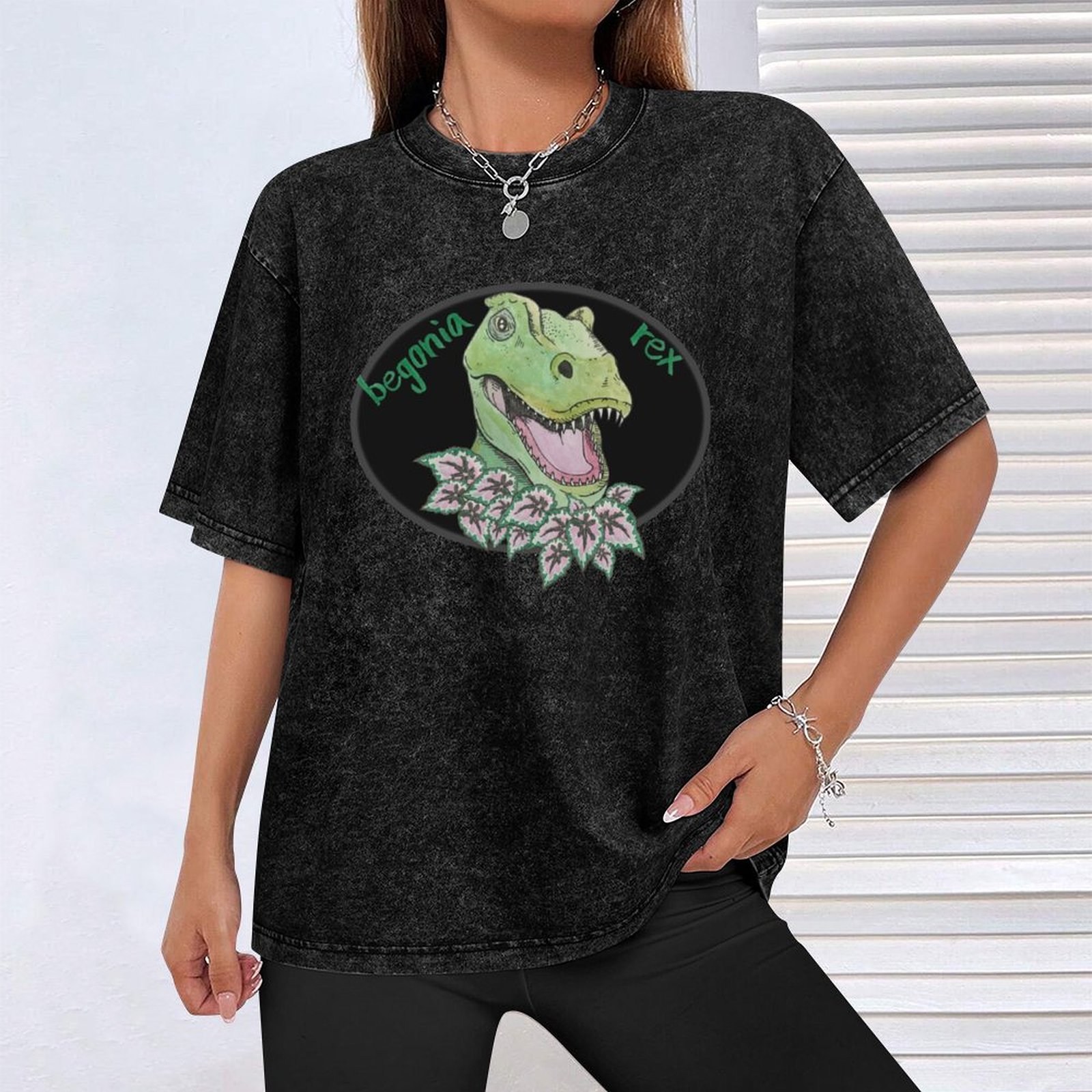T rex begonia T-Shirt Big and  - Begonia Rex avis et prix