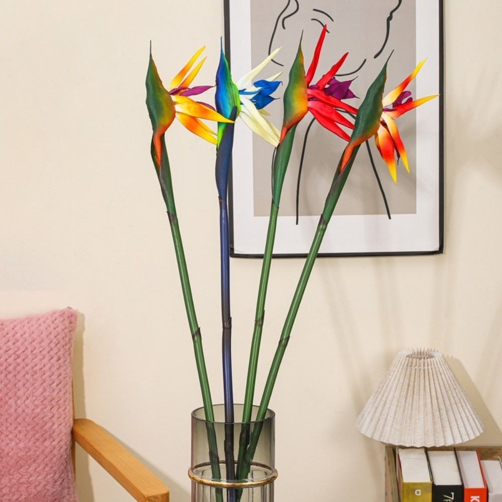 New Long Stem Artificial Bird  - Bird Paradise Strelitzia avis et prix