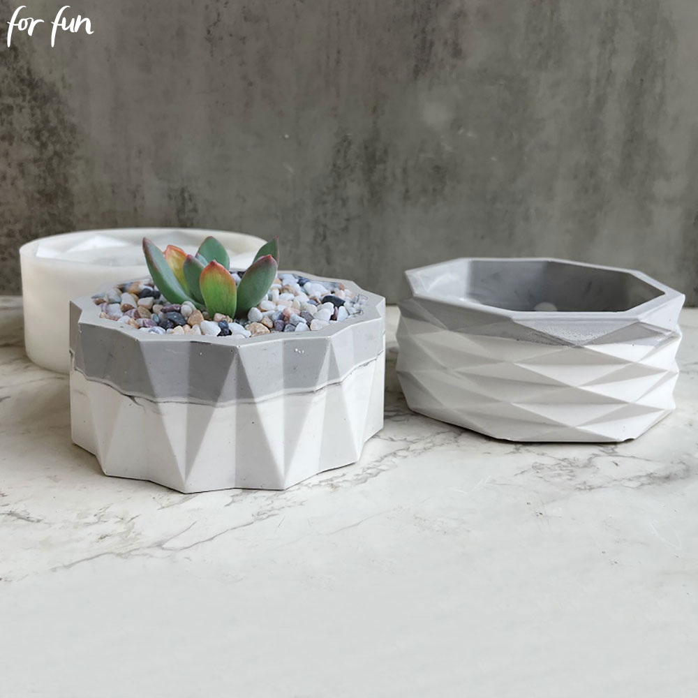 For Fun Flower Pot Silicone Mo - Echeveria Succulent avis et prix